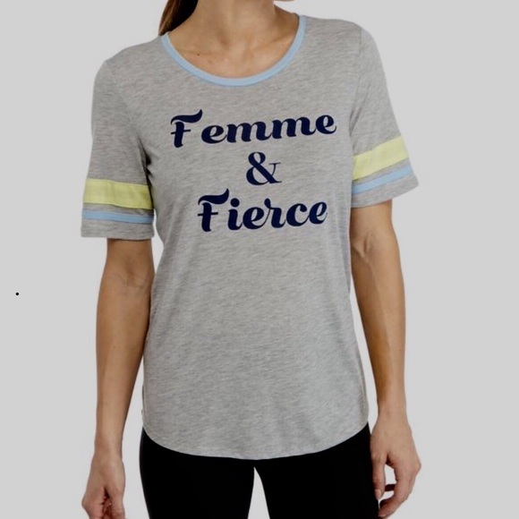 ZELOS Tops - Zelos Activewear Top Femme & Fierce Tee